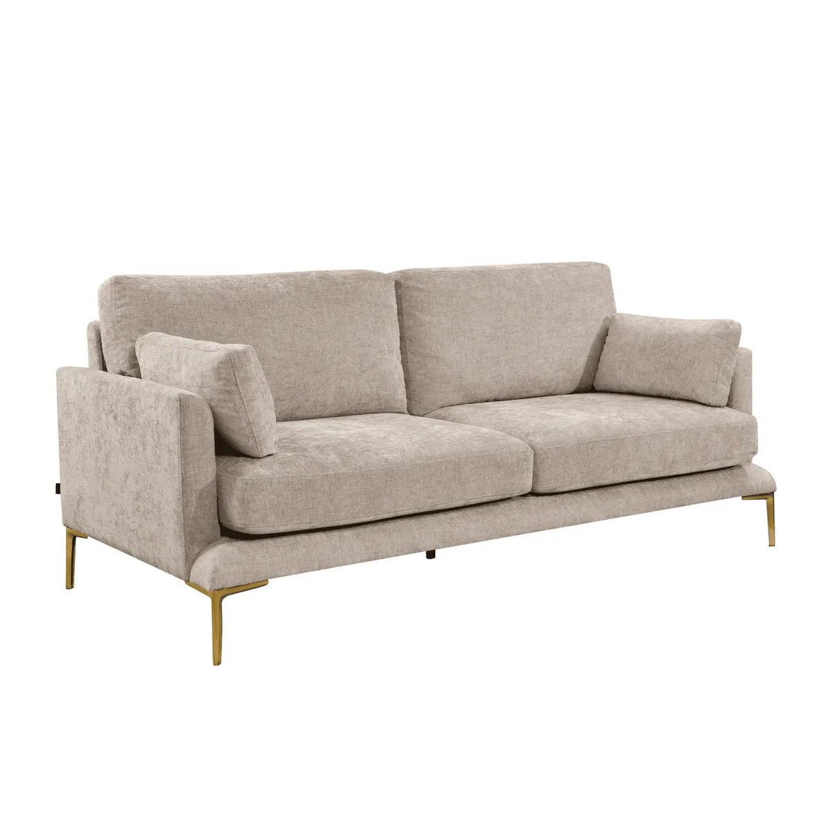 HOME MOBILI - Sofá 3 cuerpos Portland 201x85x87 cm Beige