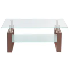 HOME MOBILI - Mesa de Centro Cubic Café 70x110x45 cm