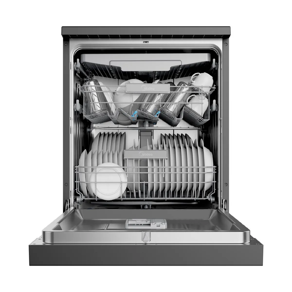 MIDEA - Lavavajillas 15 Cubiertos Black Inox MDWEF1533GBS