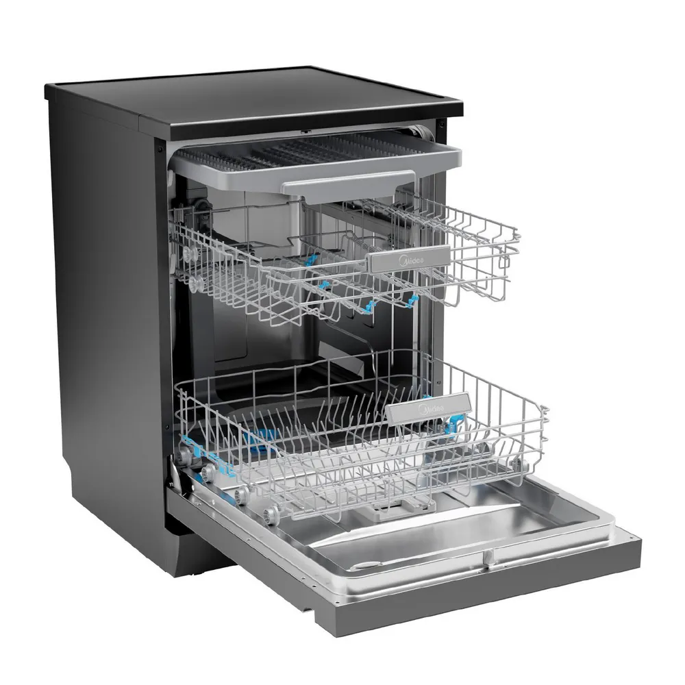 Midea MDWEF1533GBS 15 Cubiertos Black Inox, foto 4