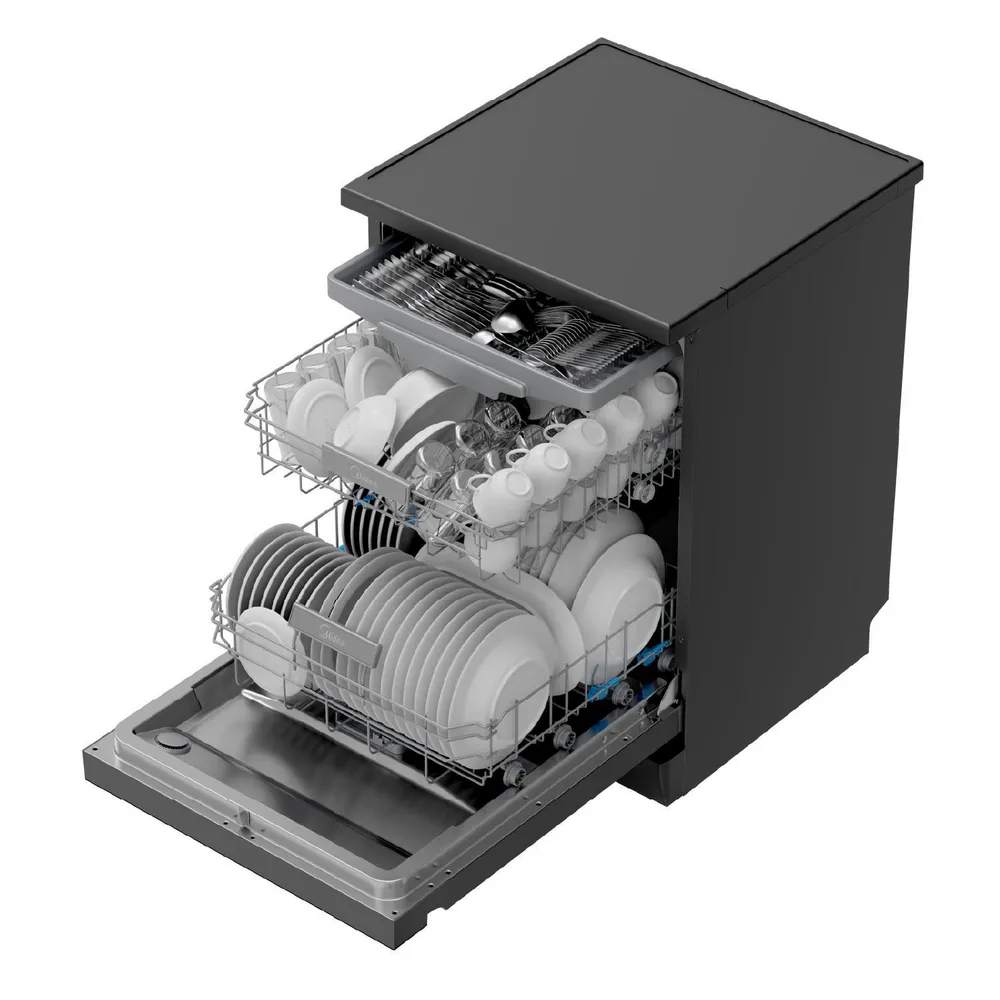 Midea MDWEF1533GBS 15 Cubiertos Black Inox, foto 6