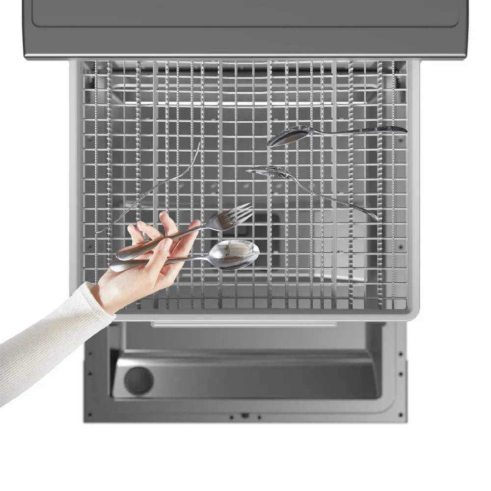 Midea MDWEF1533GBS 15 Cubiertos Black Inox, foto 8