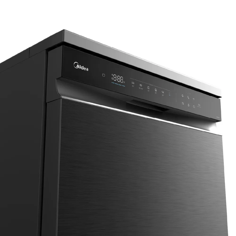 Midea MDWEF1533GBS 15 Cubiertos Black Inox, foto 9