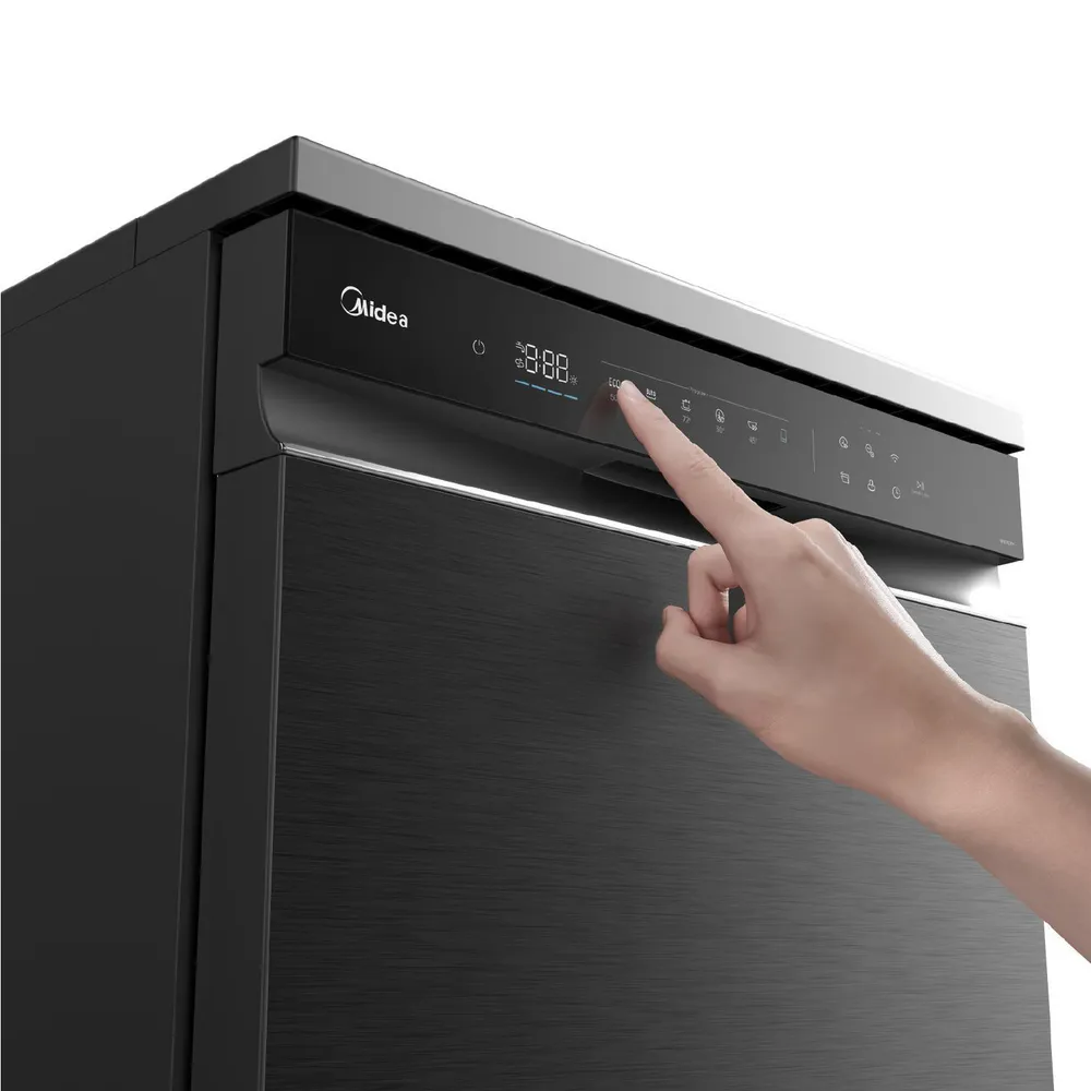 Midea MDWEF1533GBS 15 Cubiertos Black Inox, foto 10