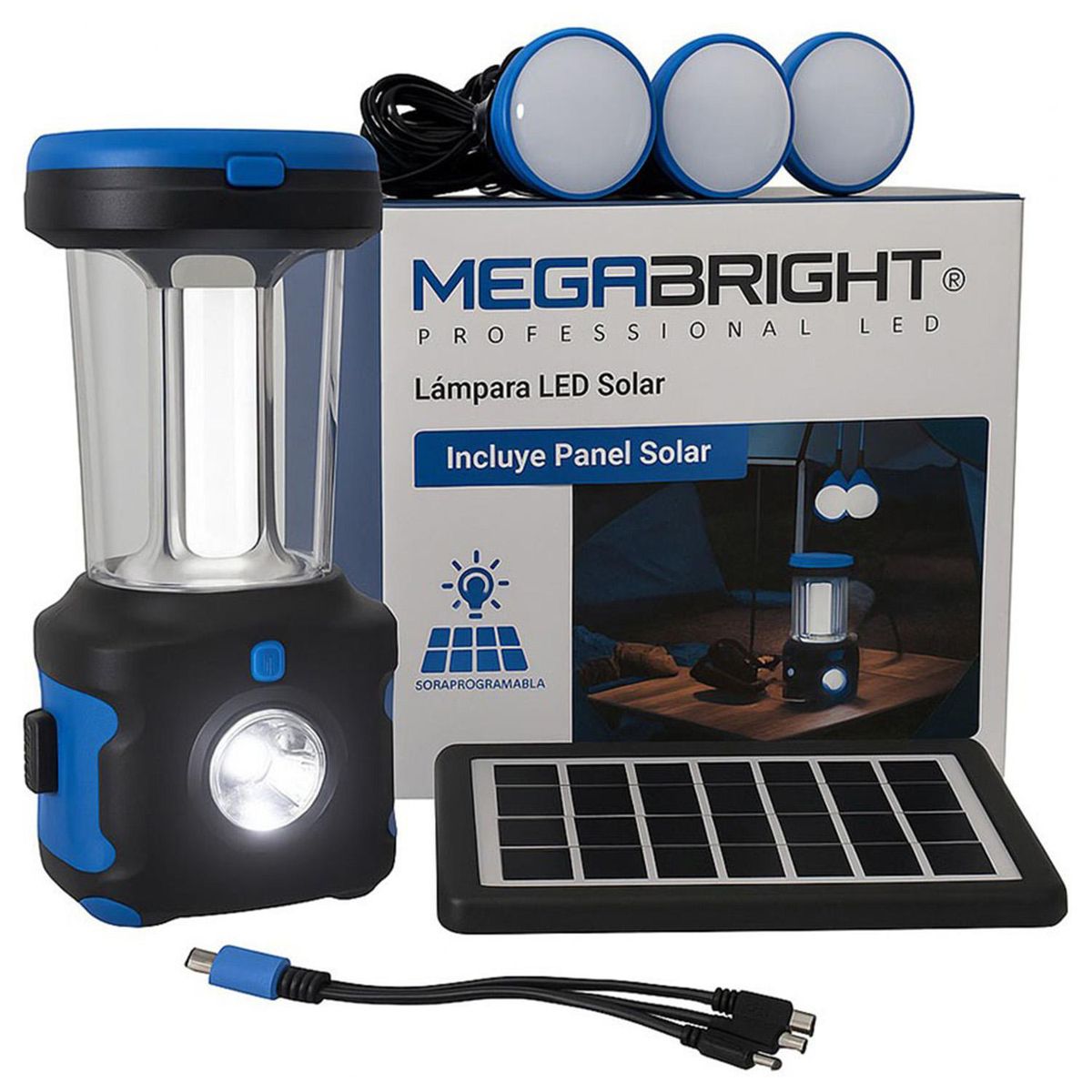 MEGABRIGHT - Lampara emergencia Led solar