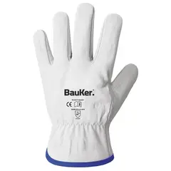 BAUKER - Guantes de Cuero L Gris