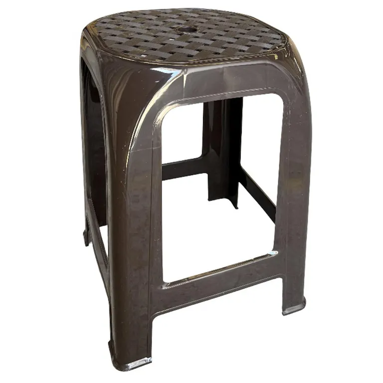 Banquito para Terraza Polipropileno Dallas Marrón 46x36x36 cm