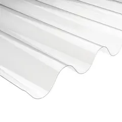 FEMOGLAS - Plancha Policarbonato Policarbonato Ondulada 0.5 mm 81x366 cm Transparente