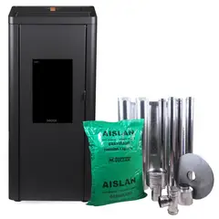 BOSCA - Estufa Pellet Silenzio Negro