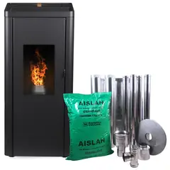 BOSCA - Estufa Pellet Silenzio Charcoal