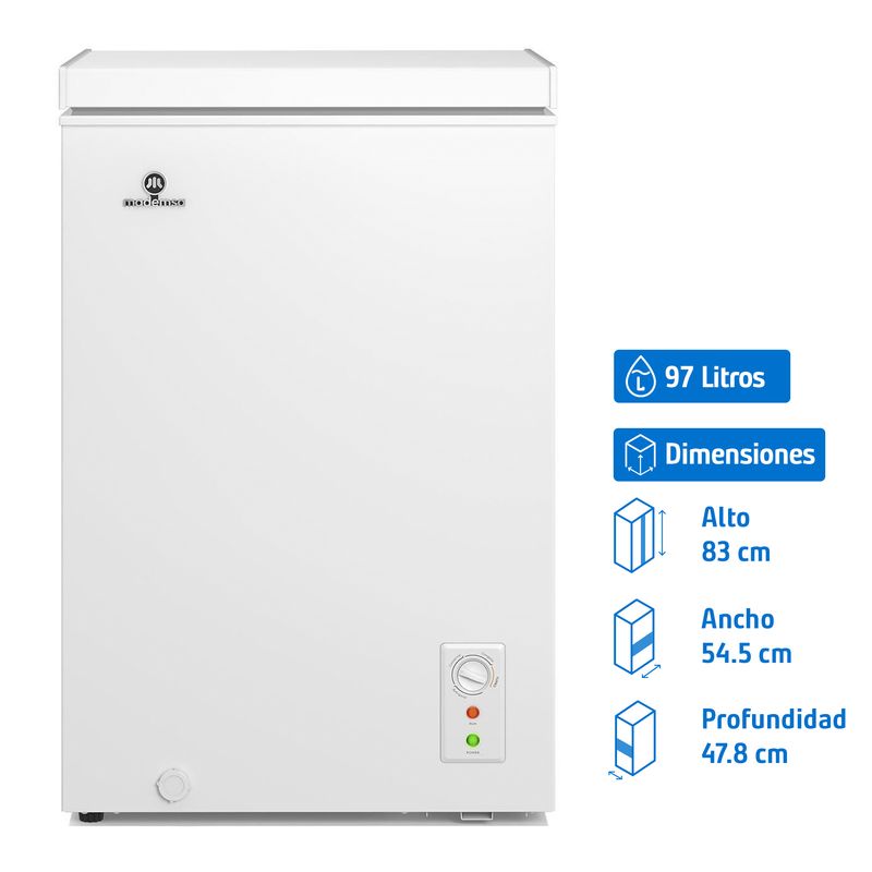 MADEMSA Freezer Horizontal 97 Litros Blanco H100 | Falabella Chile