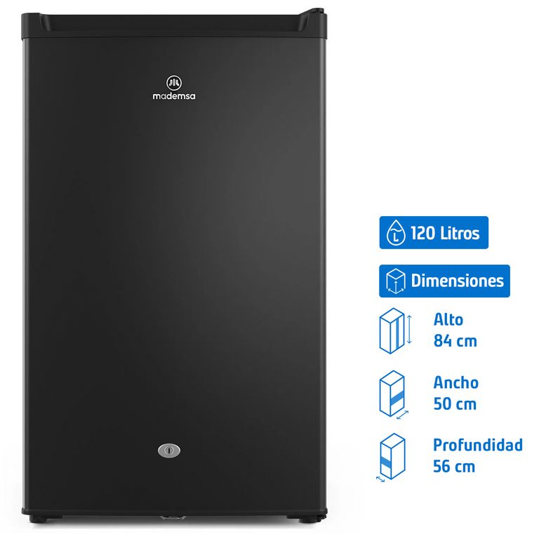 MADEMSA Frigobar 120 Litros Negro MMB 120 B