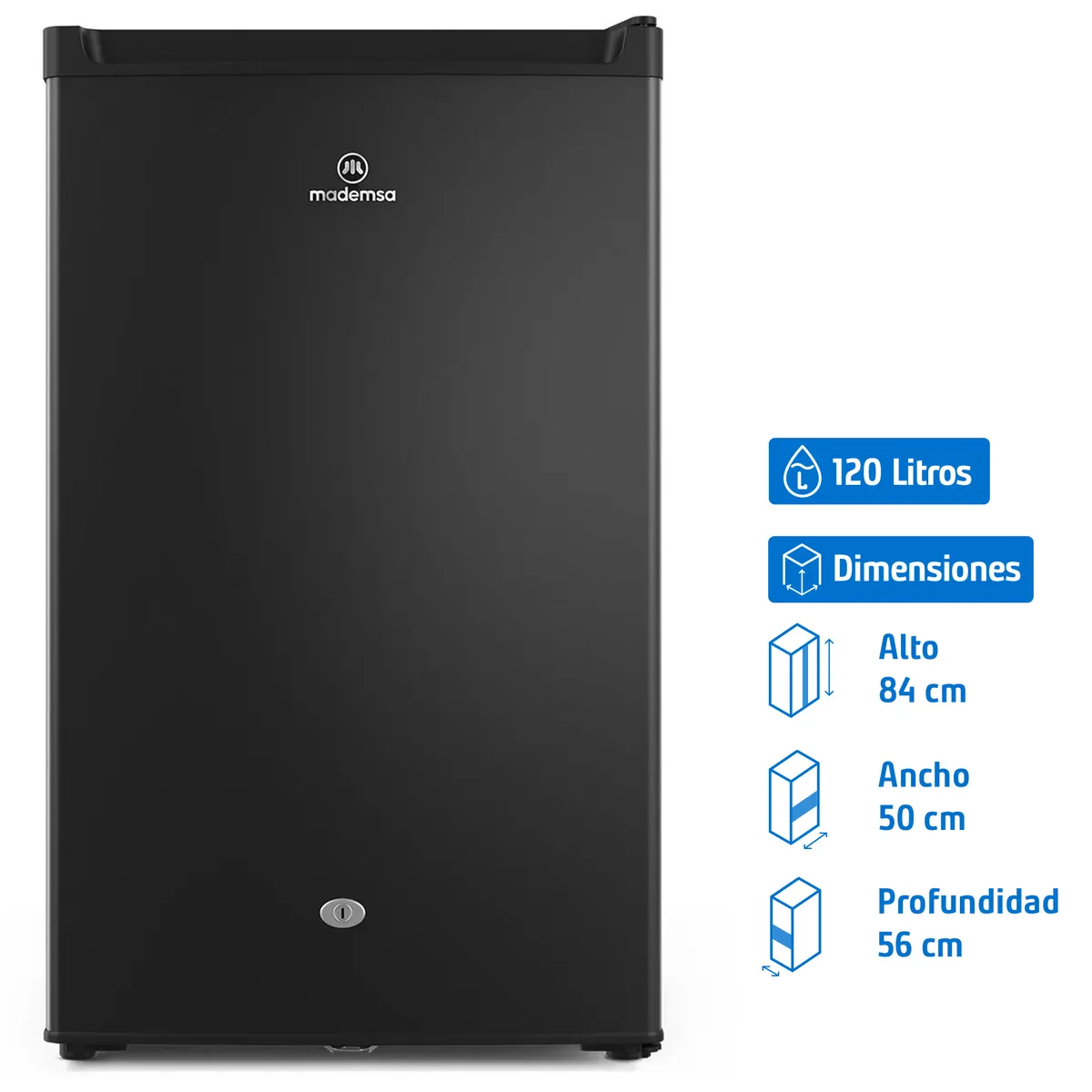 MADEMSA - Frigobar 120 Litros Negro MMB 120 B