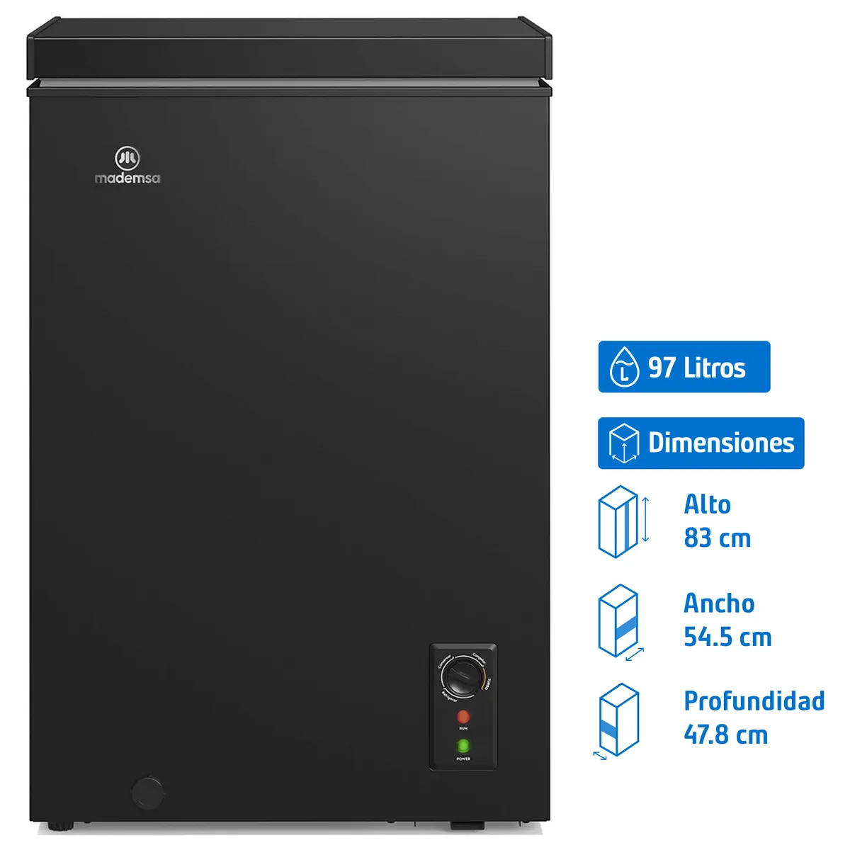 MADEMSA - Freezer Horizontal 97 Litros H100B