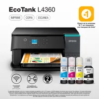 Impresora Multifuncional Inyección a color Ecotank L4360 Negro
