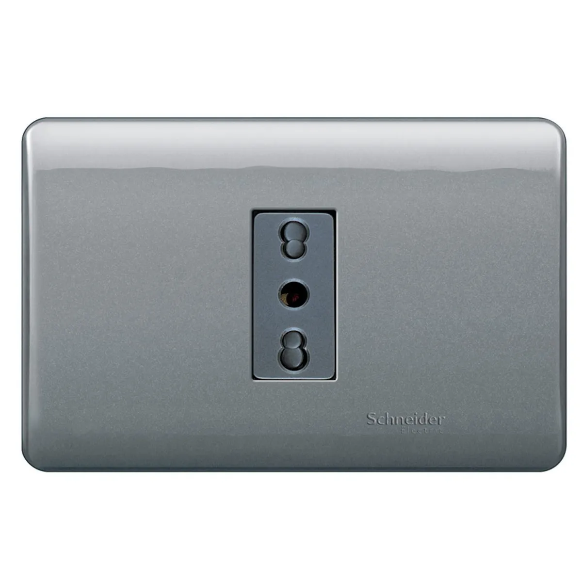 SCHNEIDER ELECTRIC - Placa Genesis Armada Con Toma Corriente 10/16A 2P+T - Humo