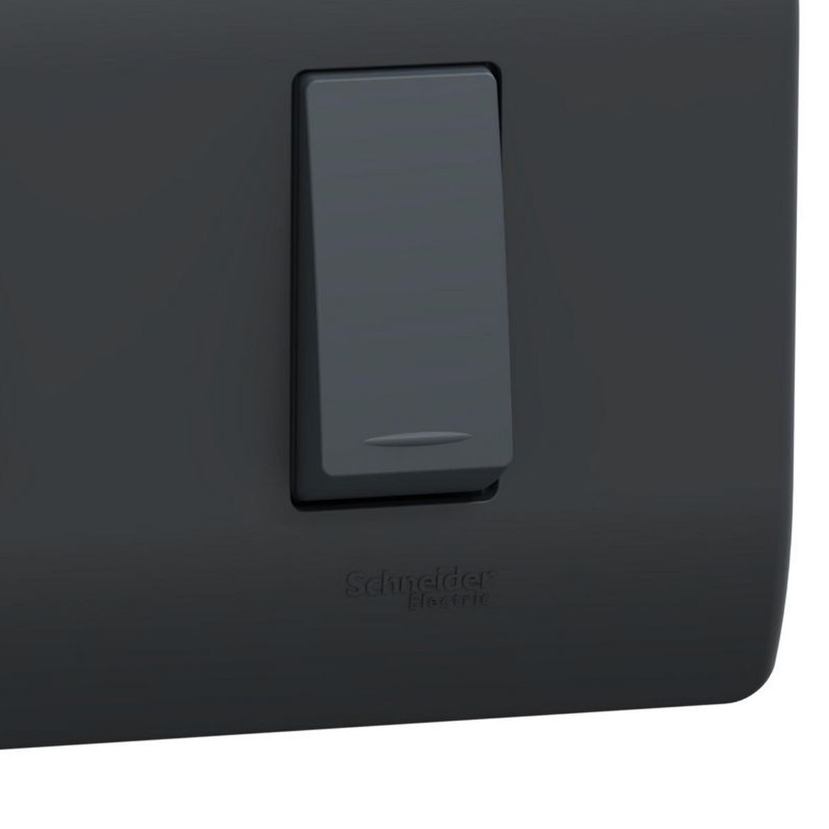 SCHNEIDER ELECTRIC - Placa Genesis Armada Con Interruptor Doble 9/15 16Ax 250V - Black