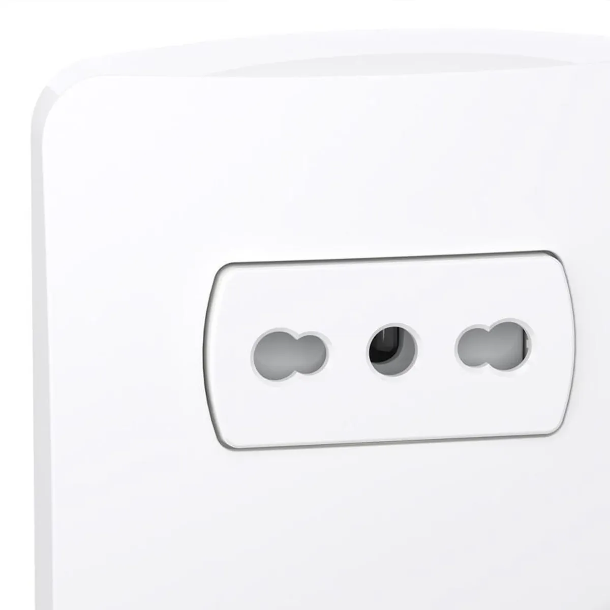 SCHNEIDER ELECTRIC - Toma Doble Italiana, Miluz 10/16A, 2P+E, 250V, Bipasso, Blanco