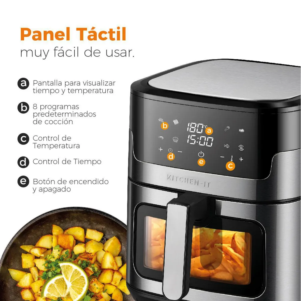 Kitchen-it Luxe Edition 8 L Negro y Plateado, foto 6
