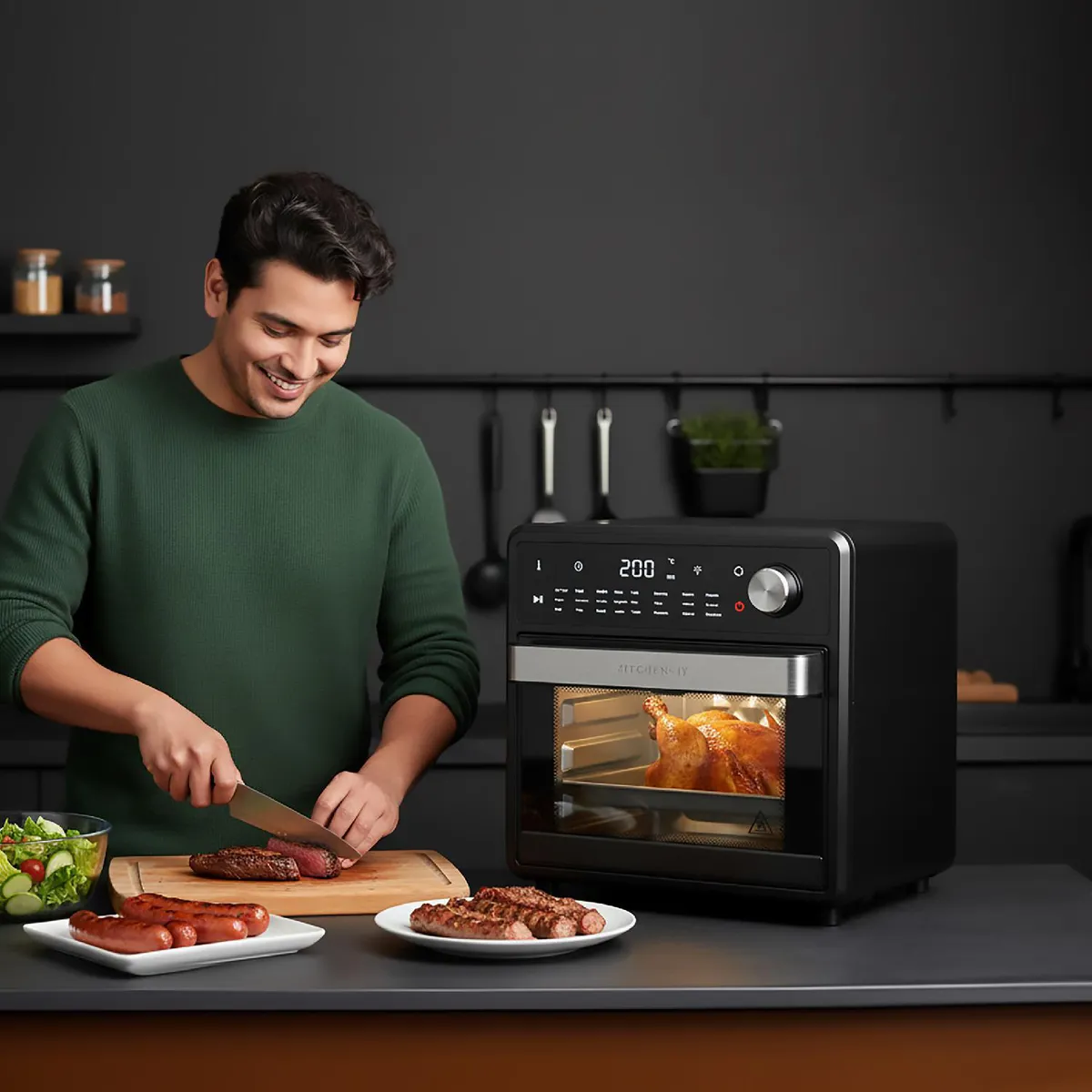 KITCHEN IT - Horno 15 Litros HORNO FREIDORA FULL EDITION 15L