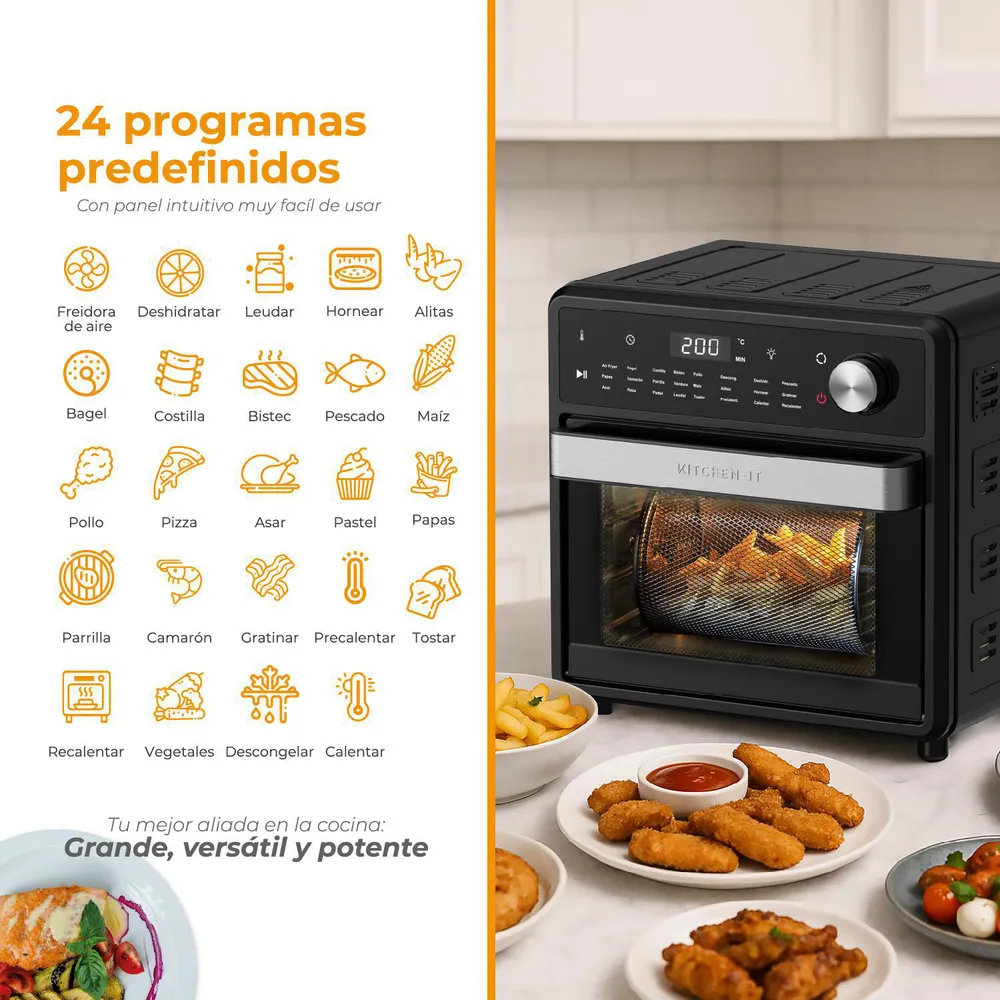 Kitchen-it Full Edition 15 L Negro, foto 7
