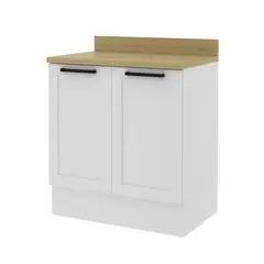 TECNOMOBILI - Mueble De Cocina 2 Puertas Blanco Grazi 80