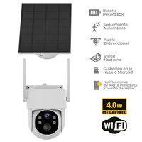 Camara De Seguridad Exterior Wifi Solar 4Mp