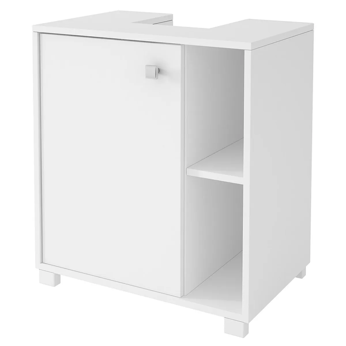 HOGA - Mueble Auxiliar de Baño 1 Puerta Blanco