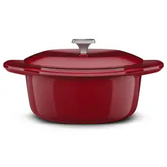 ELECTROLUX - Olla de Fierro Fundido 24 cm 4.2 l Rojo Expert