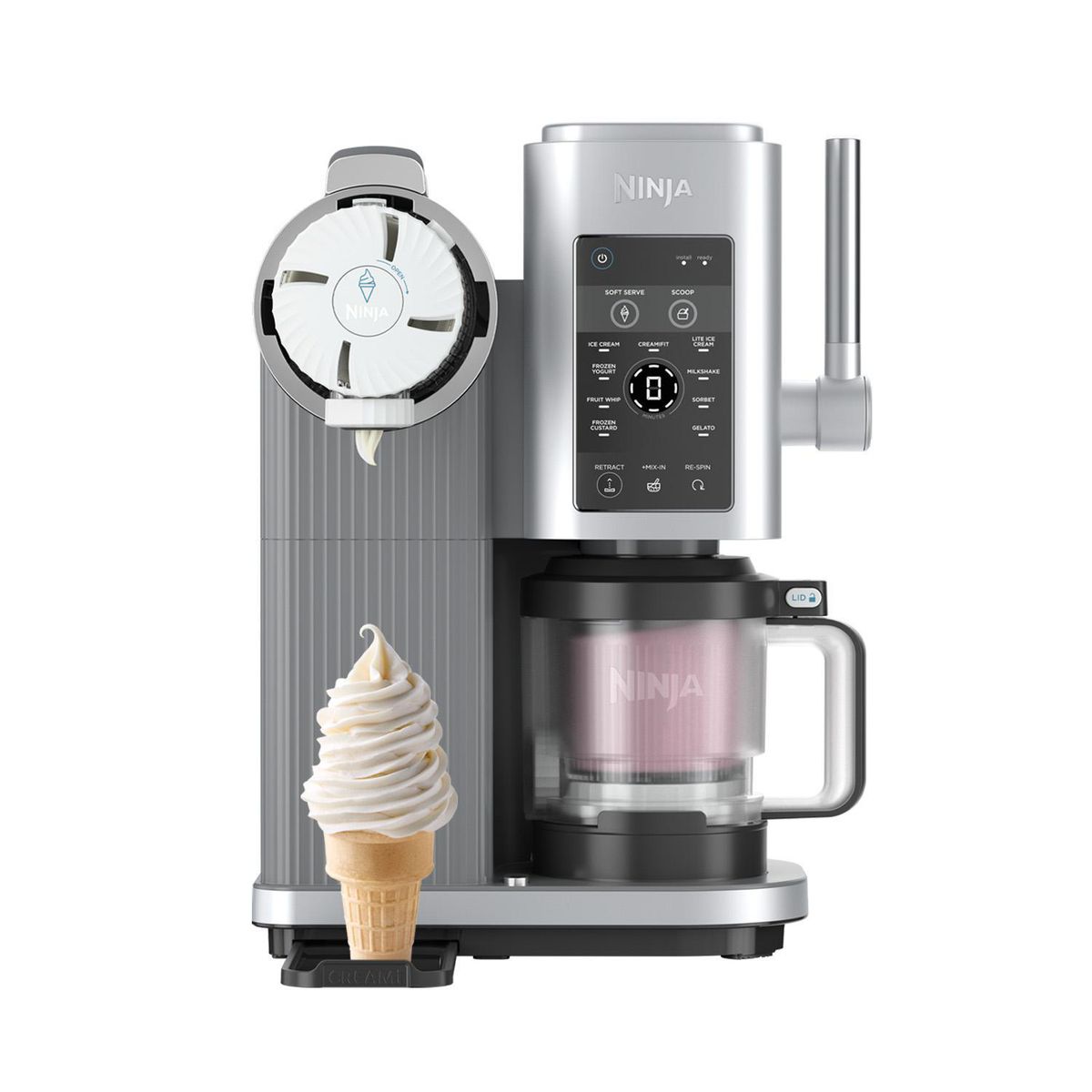 NINJA - Máquina de Helado Swirl 0.47 l Inox NC701EU