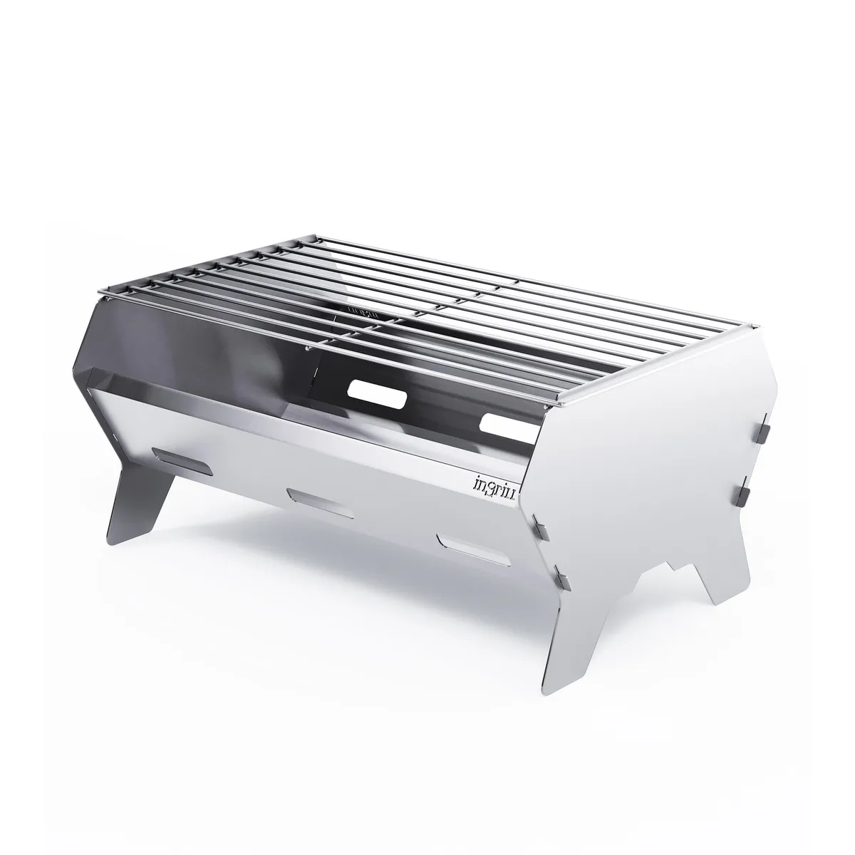 INGRILL - Parrilla movil desarmable Acero Inoxidable