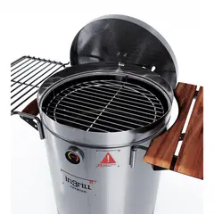 INGRILL - Barril Ahumador Asador Premium Grande Acero Inoxidable