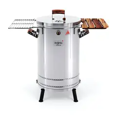 INGRILL - Barril Ahumador Asador Premium Grande Acero Inoxidable