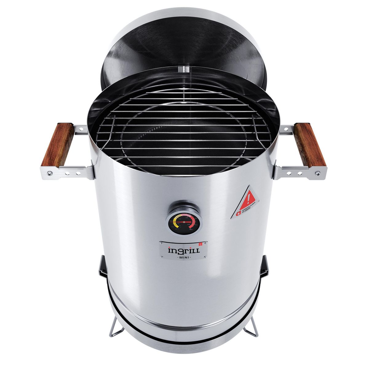 INGRILL - Barril Ahumador Asador Basik Mini Acero Inoxidable