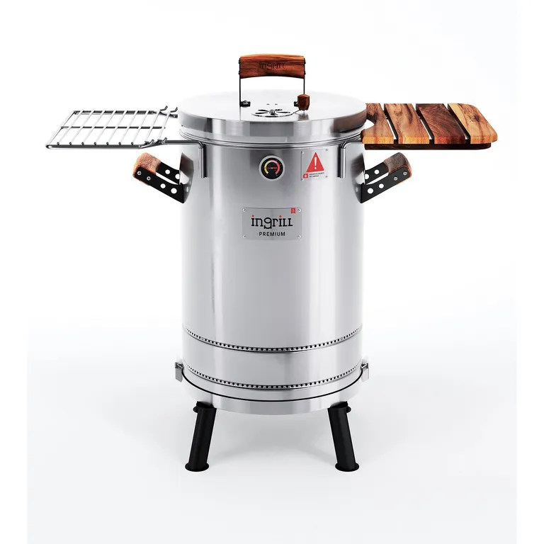 Barril Ahumador Asador Premium Mediano Acero Inoxidable