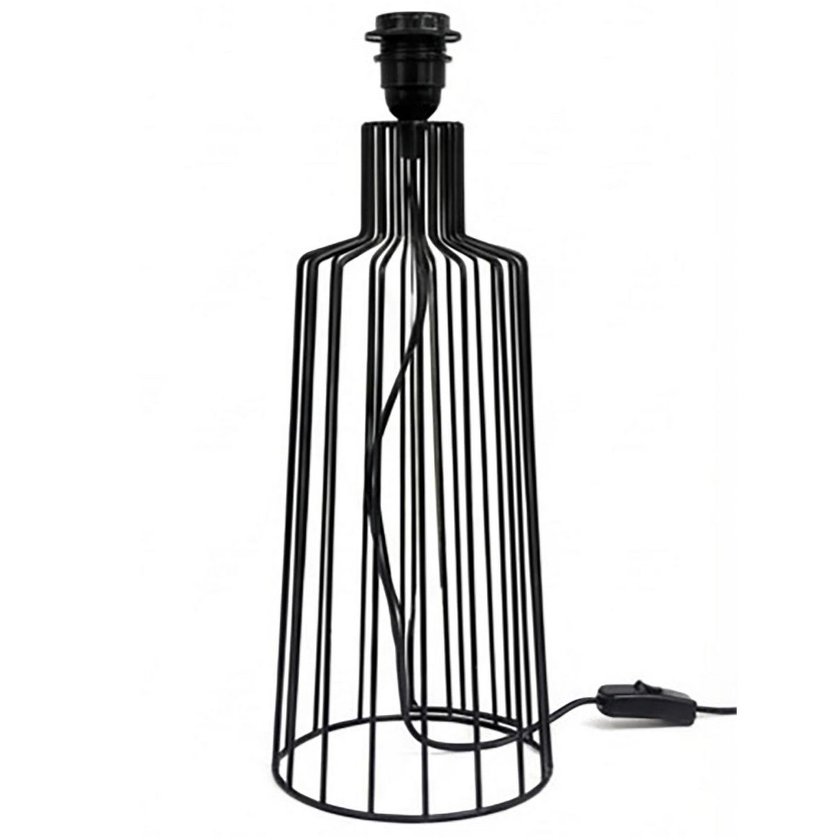 CONCEPT - Lampara mesa Negro 18x44 cm