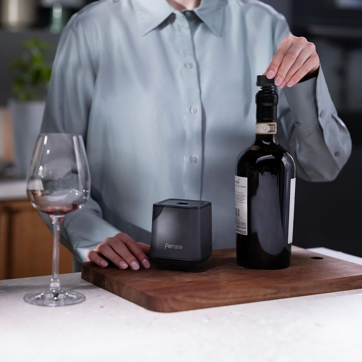 FENSA - Tapones para vino sellado al vacío 3 unidades