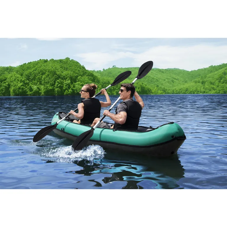 BESTWAY Kayac Inflable Doble Con Accesorios 2 Persona(s) 330x86 cm Verde