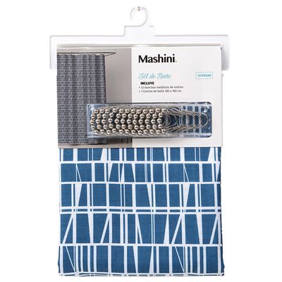 Imagen 2 del producto Cortina De baño 180x180 cm Azul