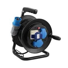 UBERMANN - Carrete industrial 2 Toma(s) 20 m Azul
