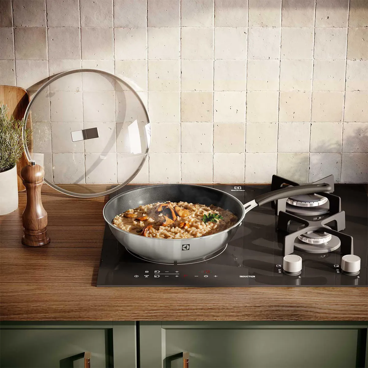 ELECTROLUX - Wok 28 cm Acero inoxidable Black
