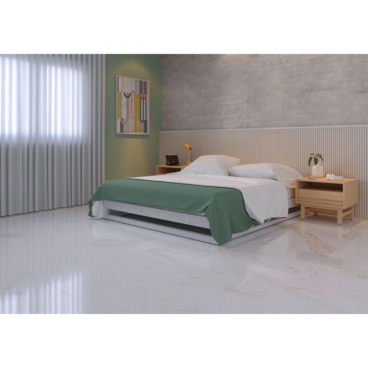 Porcelanato 84x84 cm Cristal Blanco 2.1 m2, marca ANTIK - Foto 2