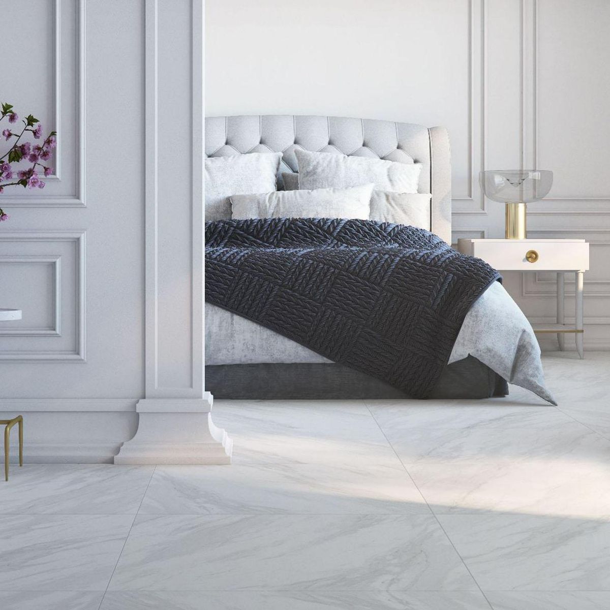 Porcelanato 84x84 cm Volakas Blanco 2.12 m2, marca ANTIK - Foto 2