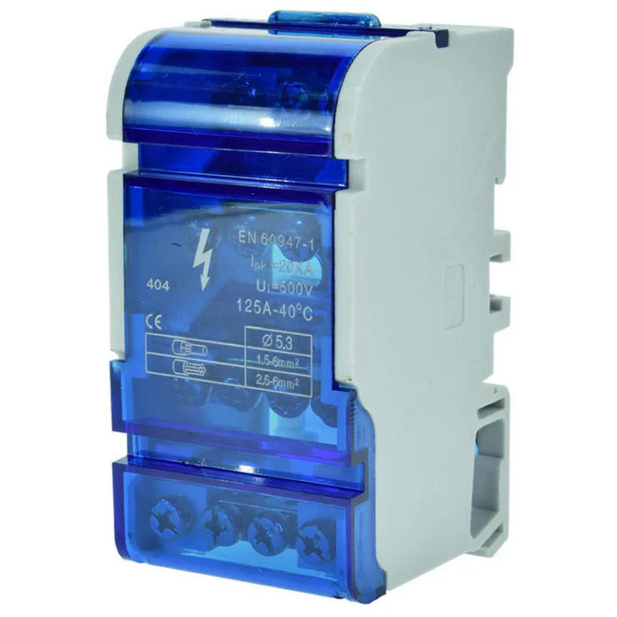 Barra Repartidora Tetrapolar 4 Polos 125A, marca LEXO - Foto Principal