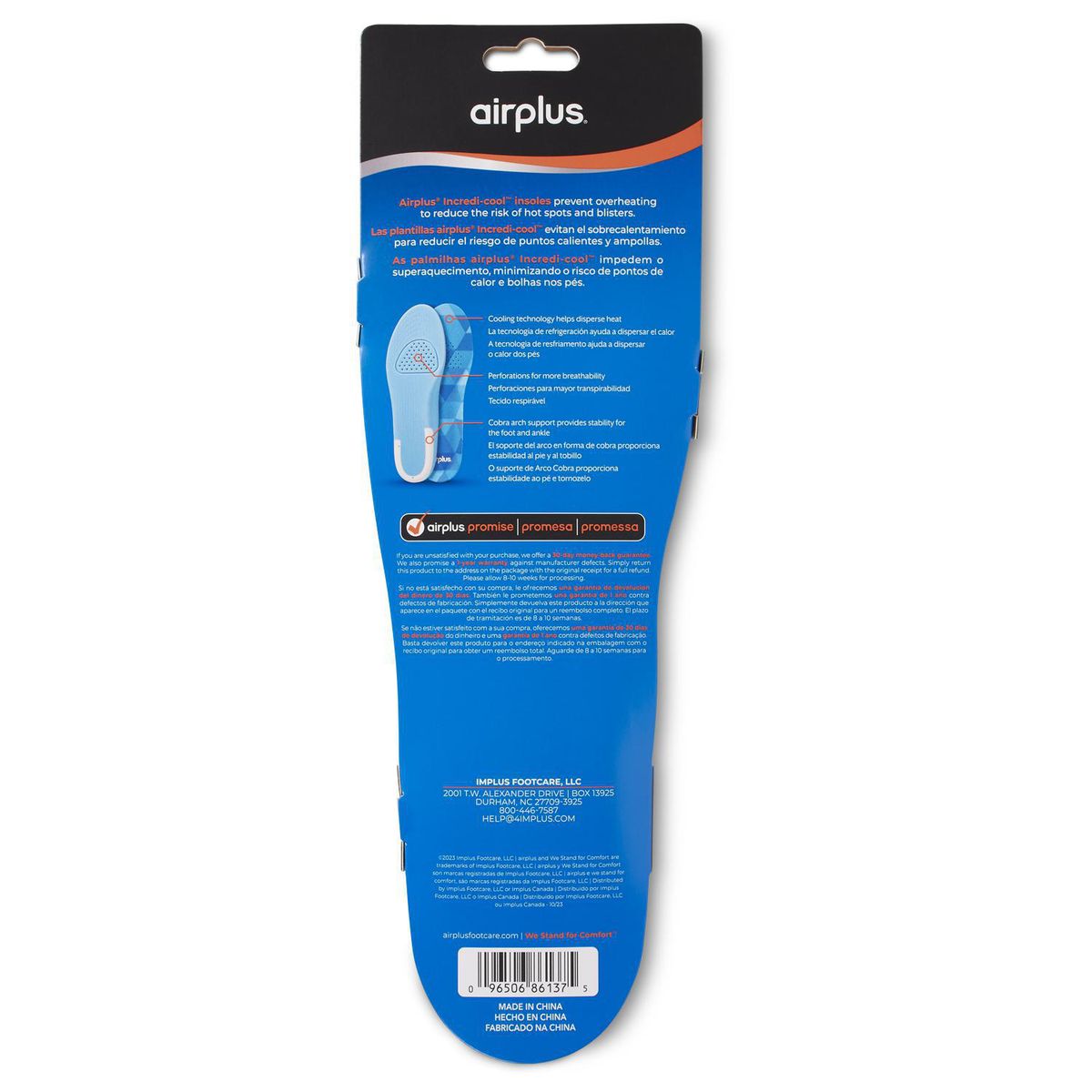 AIRPLUS - Plantilla Incredi-Cool Hombre