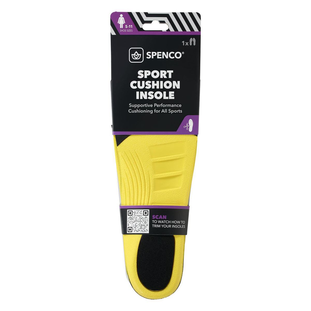 GENERICO - Plantilla Spenco Deportiva Para Mujer Tallas 5-11