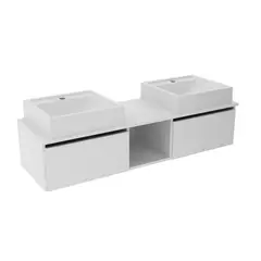 TECNOMOBILI - Mueble de baño BN3687.0101 Blanco 120x36.5x38.4 cm