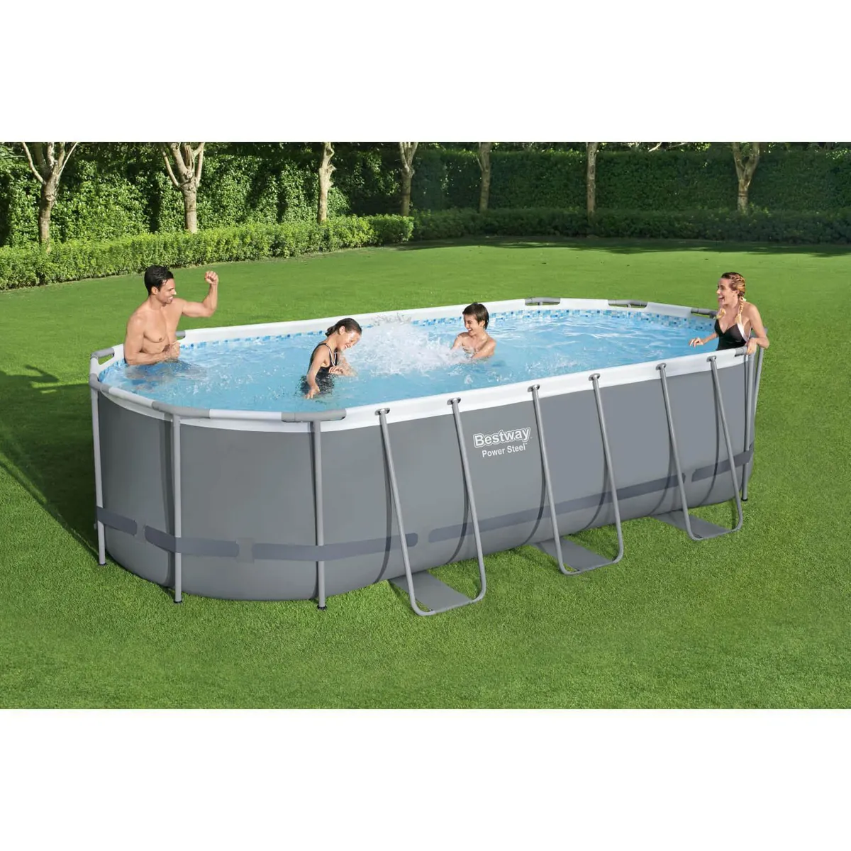 BESTWAY - Piscina Estructural Estructural 549x274x122 cm 13430 Litros 56710