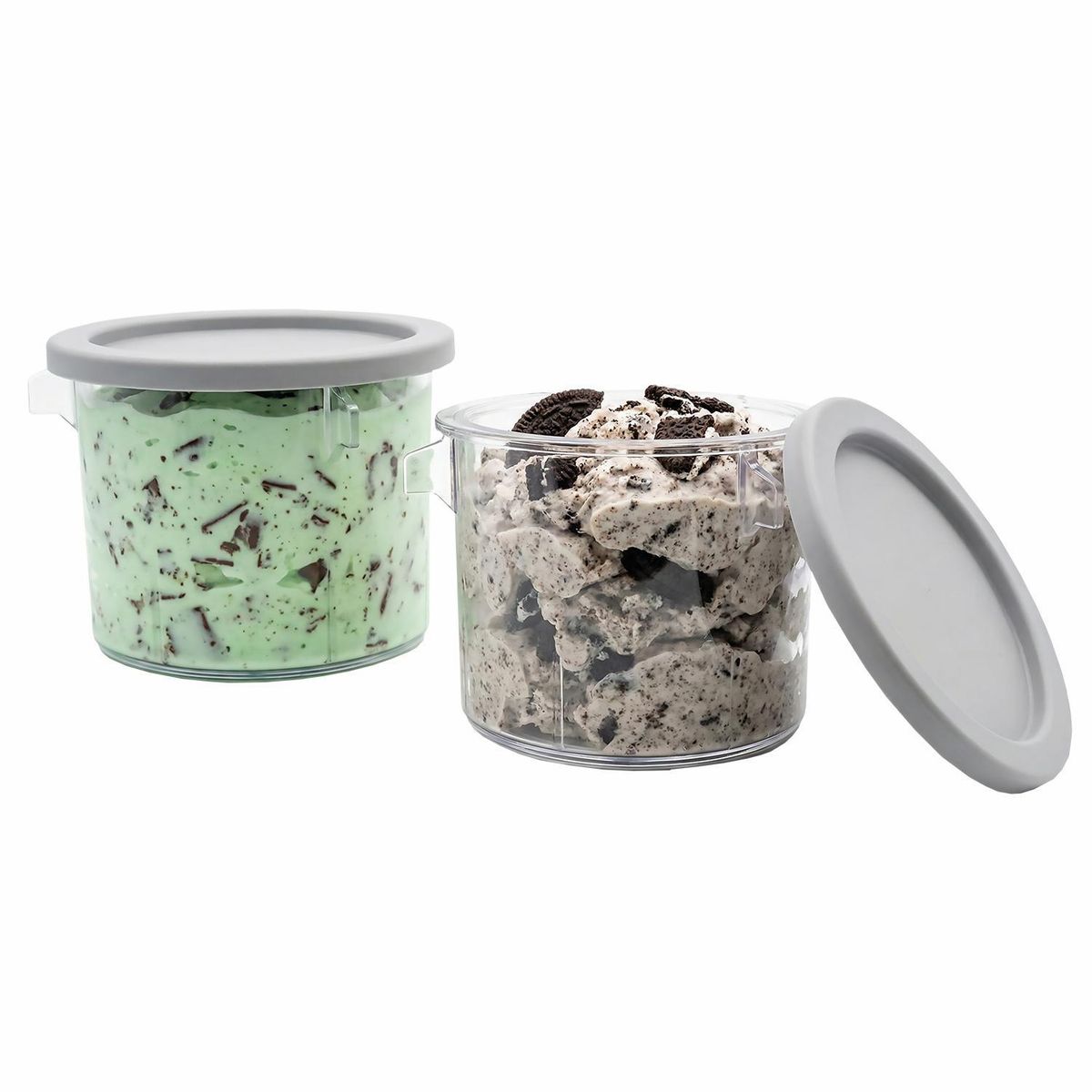 KITCHEN IT - Pack 2 Potes para máquina de helados CreamLux Pro