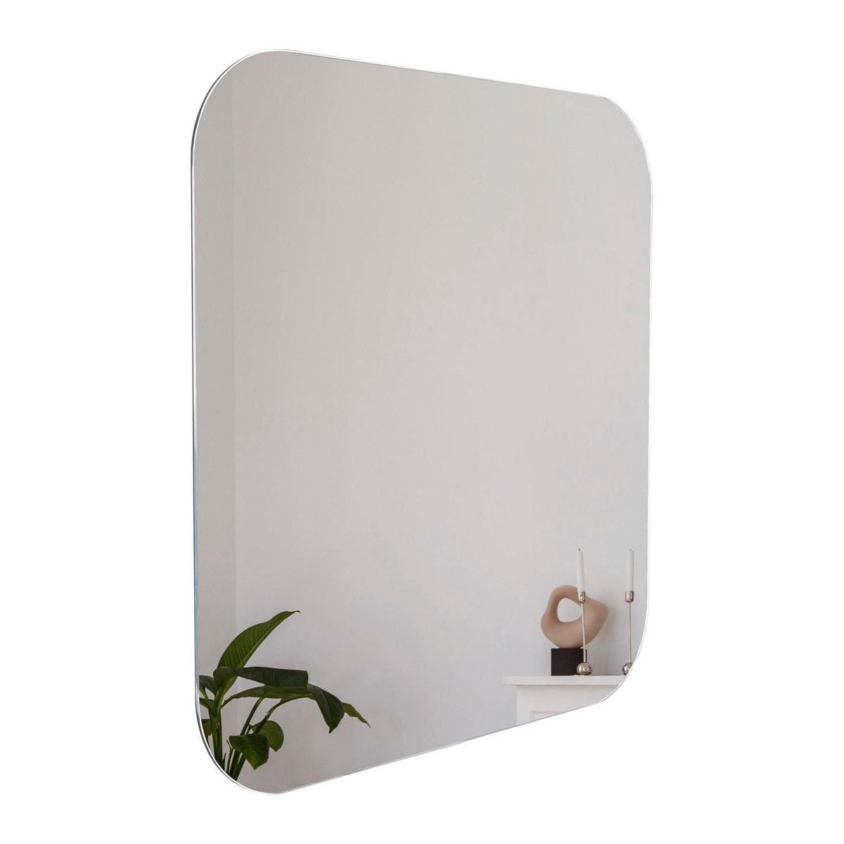 TUHOME - Espejo Pared Forma Cuadrada 60x60 cm Otro Lia